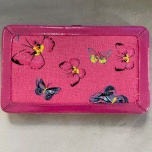 Pink Butterfly Clutch